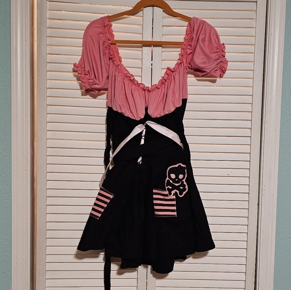 Britney Spears Costume Lolita Coquette Gothic Monster High Maid Pirate Dress xl - Picture 7 of 8